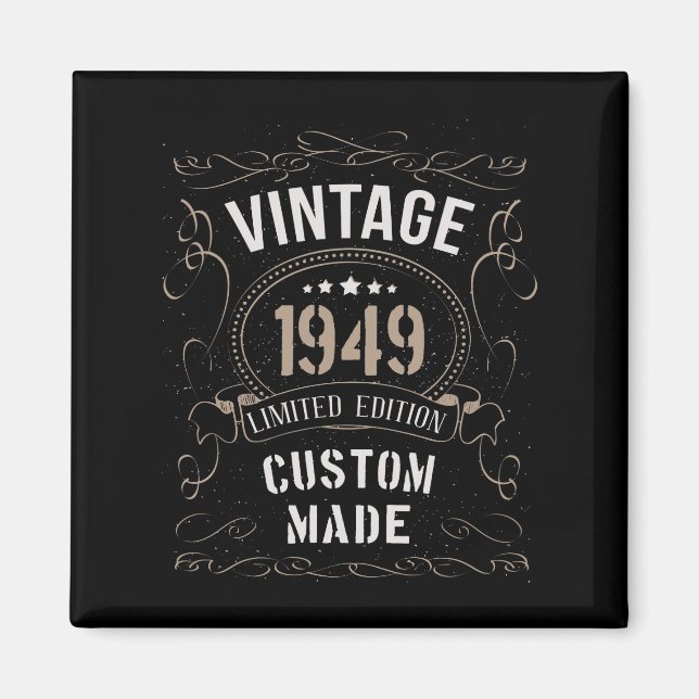 Vintage 1949 Limited Edition Custom made Magnet (Front)