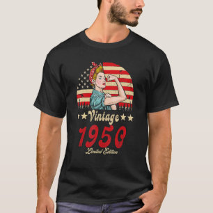 Vintage 1950 1950 72nd B Day 72 Years Old T-Shirt