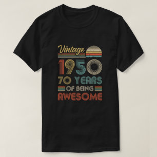 Vintage 1950 70th Birthday Gift 70 Years Old T-Shirt