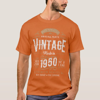 Vintage 1950 75th Birthday Gifts Women Men 75 Year T-Shirt