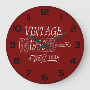 Vintage 1950 A Great Year Large Clock