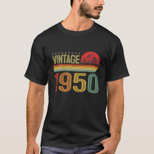 Vintage 1950 Bday 72 Years Old Funny 72Nd Birthday T-Shirt