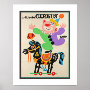 VINTAGE 1950 CIRCUS POSTER