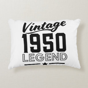 Vintage 1950s accent pillow