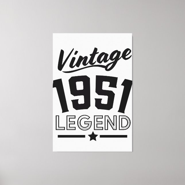 Vintage 1950s canvas print (Front)