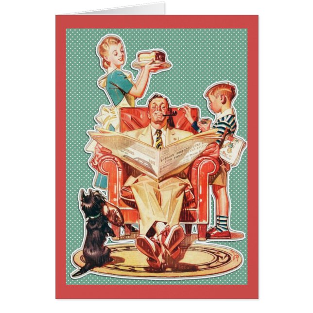 Vintage 1950's nuclear family 50's retro housewife (Front)