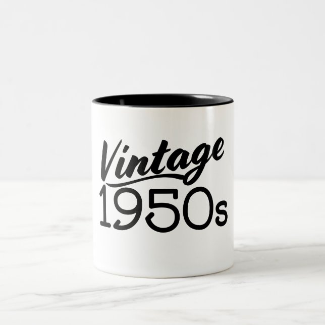 Vintage 1950s Two-Tone coffee mug (Center)