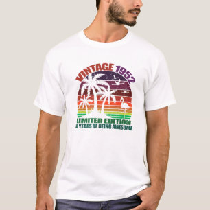 Vintage 1952, 70Th Birthday, For Men T-Shirt