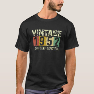 Vintage 1952 Limited Edition 70Th Birthday T-Shirt