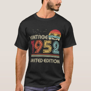Vintage 1952 Limited Edition 72nd Birthday T-Shirt