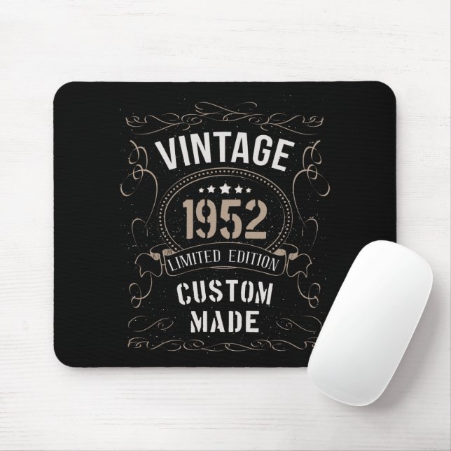 Vintage 1952 Limited Edition Custom made Mouse Pad (With Mouse)