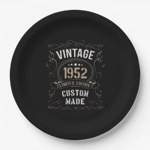 Vintage 1952 Limited Edition Custom made Paper Plate
