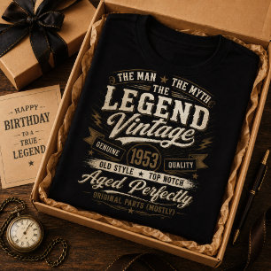 Vintage 1953 Aged Perfectly Distressed 73rd Bday T-Shirt