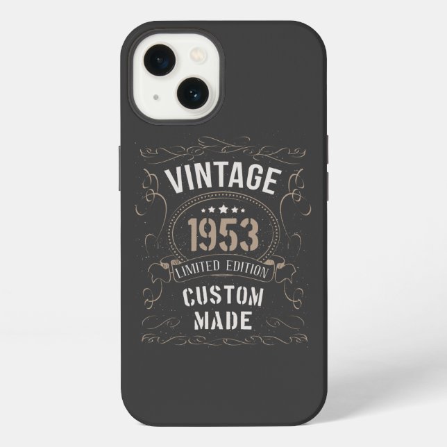 Vintage 1953 Limited Edition Custom made iPhone Case (Back)