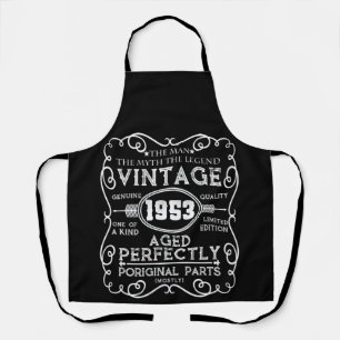 Vintage 1953 Man Myth Legend 68th Birthday Apron