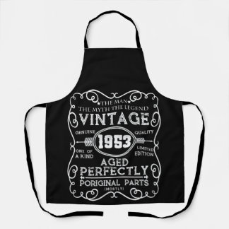 Vintage 1953 Man Myth Legend 68th Birthday Apron