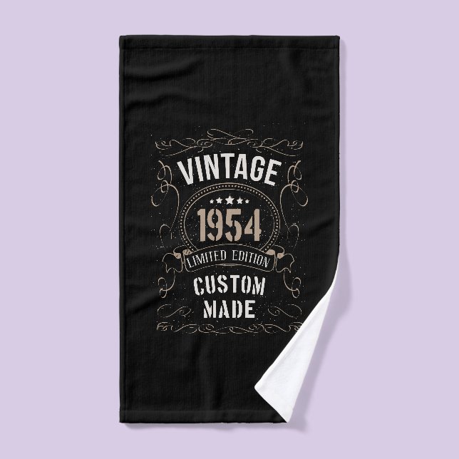 Vintage 1954 Limited Edition Custom made Hand Towel (Hand Towel)