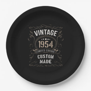 Vintage 1954 Limited Edition Custom made Paper Plate