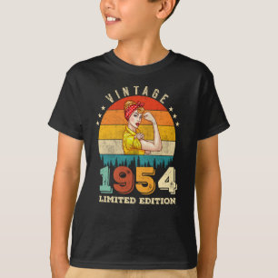 Vintage 1954 Limited Edition Women Birthday Queen T-Shirt