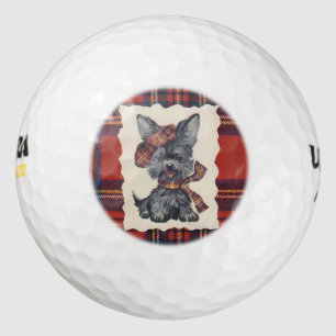 Vintage 1954 Scottish Terrier Golf Balls