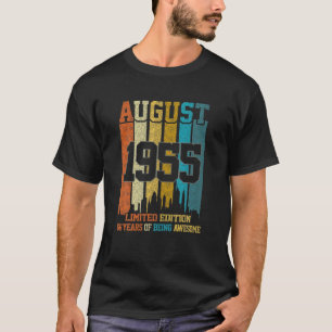 Vintage 1955 66 Years Old Made In August 1955 66Th T-Shirt