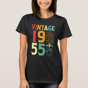 Vintage 1955 67 Year Old Birthday Camping Hiking B T-Shirt