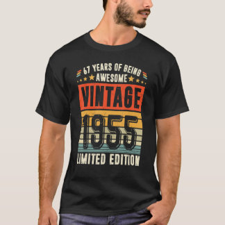 Vintage 1955 67th Birthday   67 Year Old T-Shirt
