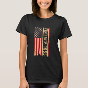 Vintage 1955 70th Birthday Gifts 70 Years Old Amer T-Shirt
