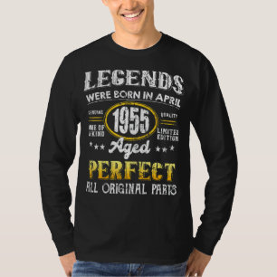 Vintage 1955  April 67 Years Old Men And Women 67t T-Shirt
