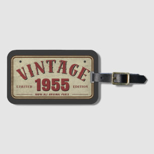 Vintage 1955 Limited Edition All Original Parts Luggage Tag
