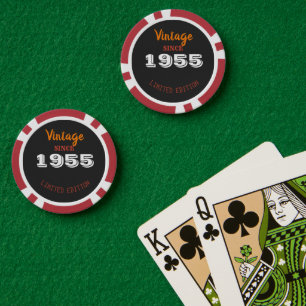 Vintage 1955 Limited Edition Poker Chips – 70th