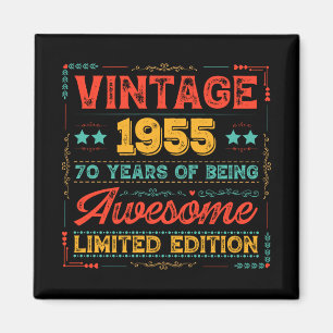 Vintage 1955 Made in 1955 70th Birthday 70 Years Magnet