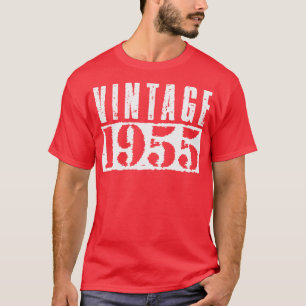Vintage 1955 Vintage White Text T-Shirt