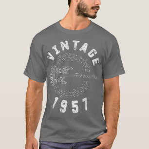 Vintage 1957 Birthday Limited Edition Guitar Music T-Shirt