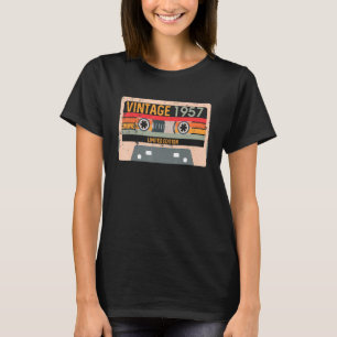 Vintage 1957 Cassette Tape Sixtieth Fifth Birthday T-Shirt