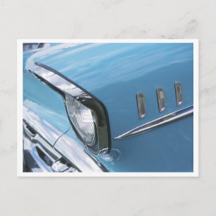 Vintage 1957 Chevy Car Grill Photograph Postcard