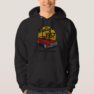 Vintage 1957  Edition 65th Birthday Classic Car Hoodie