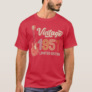 Vintage 1957 Guitar lovers 65th Birthday Electric  T-Shirt