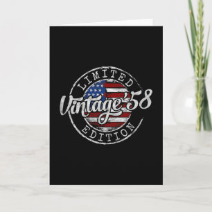 Vintage 1958 67th Birthday Gifts For Men Women 67 Card