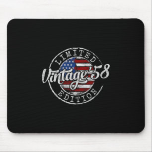 Vintage 1958 67th Birthday Gifts For Men Women 67 Mouse Pad