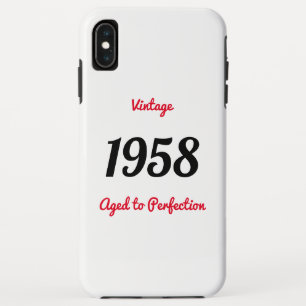 Vintage 1958 Aged To Perfection Birthday Gift iPhone XS Max Case