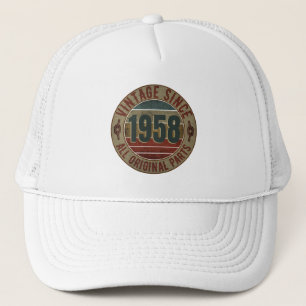 VINTAGE 1958 BIRTHDAY GIFT TRUCKER HAT