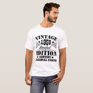 VINTAGE 1958 LIMITED EDITION GENUINE ORIGINAL PART T-Shirt