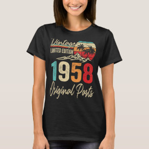 Vintage 1958  Original Parts 64th Birthday T-Shirt