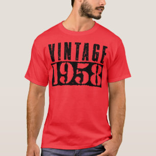 Vintage 1958 Vintage Black Text T-Shirt