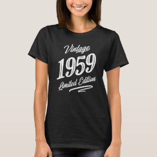 Vintage 1959 63 Year Old Retro 63th Birthday Grap T-Shirt