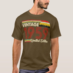 Vintage 1959 Birthday Shirt Limited Edition 1959 B