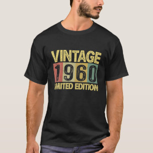 Vintage 1960 Bday 62 Years Old Funny 62nd Birthday T-Shirt