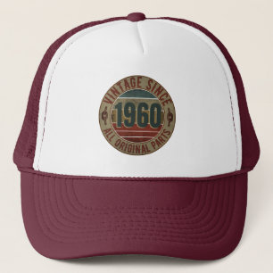 VINTAGE 1960 BIRTHDAY GIFT TRUCKER HAT