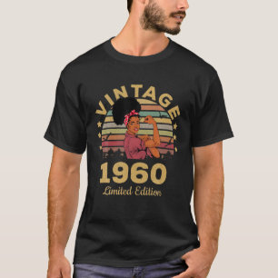 Vintage 1960 Made In 1960 61St Birthday Women 61 Y T-Shirt